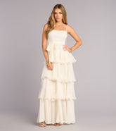 Love in Layers Ruffle Chiffon Maxi Dress