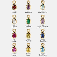 Birthstone Cluster Charm - Emerald