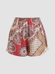 Boho Paisley Shorts