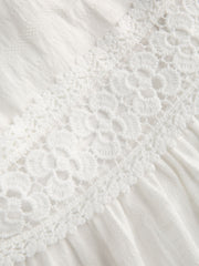 Floral Lace Hollow Out Midi Dress