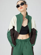 Zip Through Color Block Windbreaker