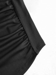 Jersey Ruched Crop Tee