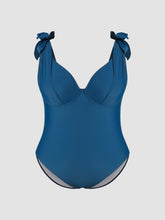 Knotted Underwire One Piece Swimsuit Curve & Plus