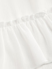 Ruffle Sheer High Waist Maxi Skirt