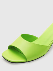 Transparent Flower Shaped Heeled Sandals