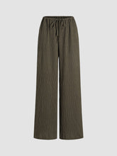 Drawstring Pull-on Wide Leg Pants