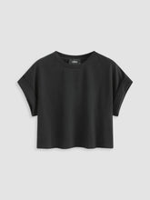 Round Neckline Solid Short Sleeve Top