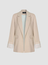 Woven Blazer With Pocket