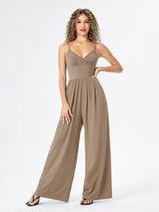 V-neck Cami Wide Leg Jumpsuit