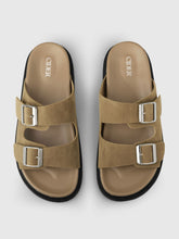 Double Band Buckle Slippers
