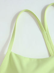 CIDERAIRY™ Square Neck Knotted Cami Top With Removable Padding