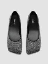 RHINESTONE SQUARE TOE MARY JANE FLATS