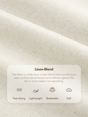 Linen Mid Rise Pants
