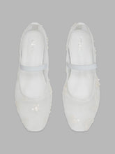 SEQUIN MESH MARY JANE FLATS
