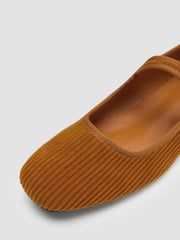 CORDUROY MARY JANE FLATS