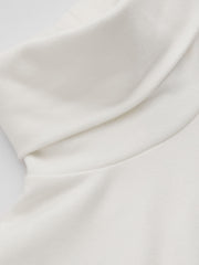 Thermal Cotton-blend High Neck Thumb Hole Solid Long Sleeve Tee & Thermal Cotton-blend Mid Rise Solid Legging