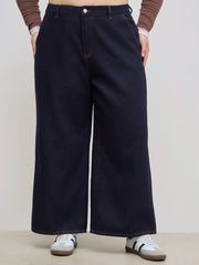 Cider Denim Mid Rise Pocket Baggy Jeans Curve & Plus