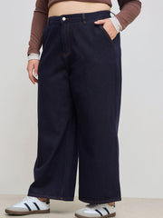 Cider Denim Mid Rise Pocket Baggy Jeans Curve & Plus