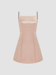 Zipper Cami Mini Dress