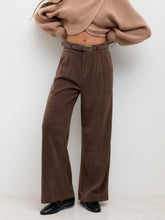 Corduroy Cropped Pleated Trouser