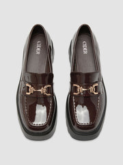 BUCKLE CHUNKY HEEL LOAFERS