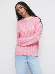 Round Neckline Oversized Sweater
