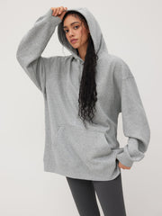 Minimalist Oversized Cotton-blend Fleece Hoodie