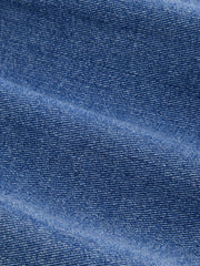 High Stretch Denim Mid Rise Wrap Micro Mini Skort Curve & Plus