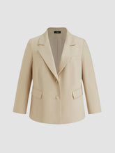 Notched Collar Blazer Curve & Plus