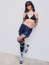 Sequin Mid Waist Mini Skirt