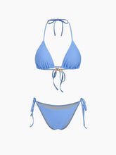 V-neck Shell Detail Halter Tie Side Bikini Set