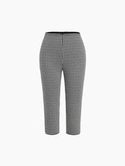 Gingham Ruched Capris