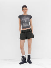 100% Cotton Mid Rise Elastic Waist Micro Shorts