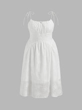 Cotton Scoop Neckline Floral Knotted Maxi Dress Curve & Plus