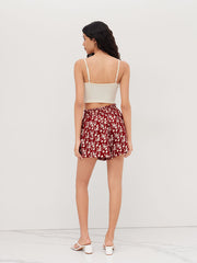 Mid Rise Floral Shorts