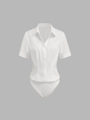 100% Cotton Polo Shirt Bodysuit