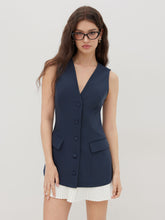 V-neck Two Tone Pleated Mini Dress