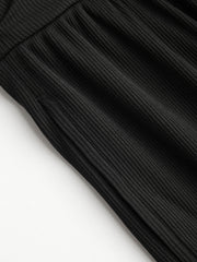 V-neck Ruched Wide Leg Jumpsuit