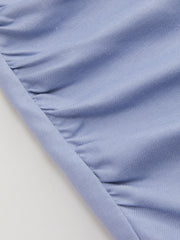 Square Neck Ruched Asymmetrical Hem Mini Dress Curve & Plus