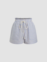 Drawstring Pull-On Striped Shorts