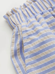 Drawstring Pull-On Striped Shorts
