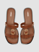 DOUBLE STRAP BUCKLE SLIPPERS