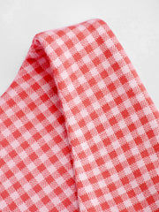 V-neck Gingham Bowknot Tank Top