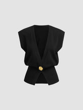 Knit V-Neck Dolman Sleeve Vest