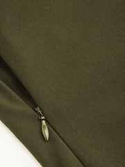 Mid Rise Split Mini Skirt
