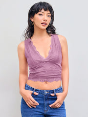 Lace Crop Tank Top