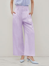 High Rise Linen Trousers