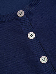 Knit Scoop Neckline Tie Side Button Front Vest