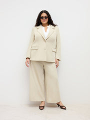 Notched Collar Blazer Curve & Plus