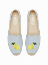 LEMON EMBROIDERED FISHERMAN FLATS